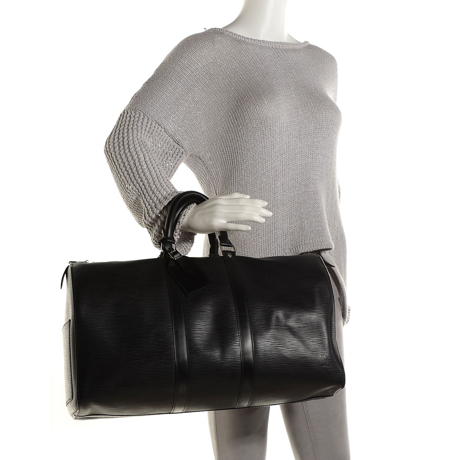 Louis Vuitton Epi Keepall 45 Black 2 of 7
