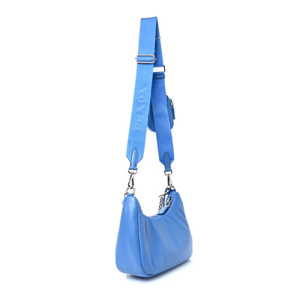 Prada Nappa Soft Padded Re-Edition 2005 Shoulder Bag Pervinca 3 of 10