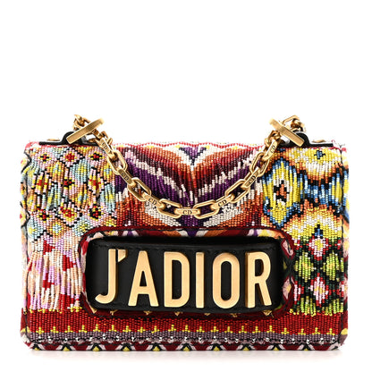 Christian Dior Lambskin Beaded Mini J'Adior Chain Flap Bag Multicolor 1 of 9