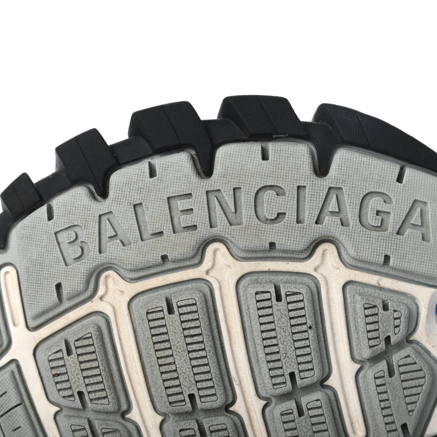 Balenciaga Mesh Nylon Womens Track Sneakers 38 Blue Black 6 of 7