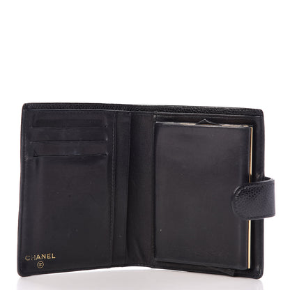 Chanel Caviar Timeless CC Compact French Wallet Black 5 of 15