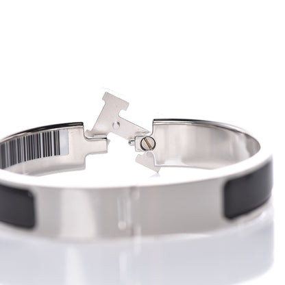 Hermes Enamel Narrow Clic Clac H Bracelet PM Black 6 of 7