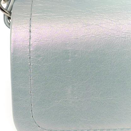 Chanel Iridescent Calfskin Quilted Medium Double Flap Light Blue 11 of 11