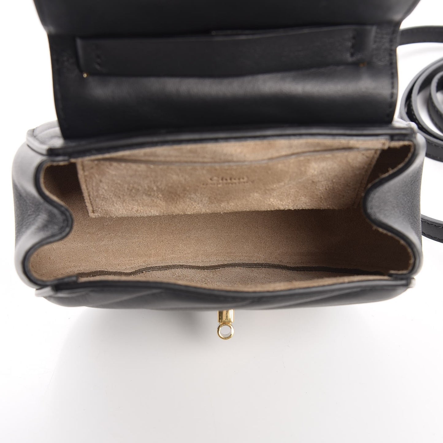 Calfskin Quilted Nano Drew Bijou Shoulder Bag Black