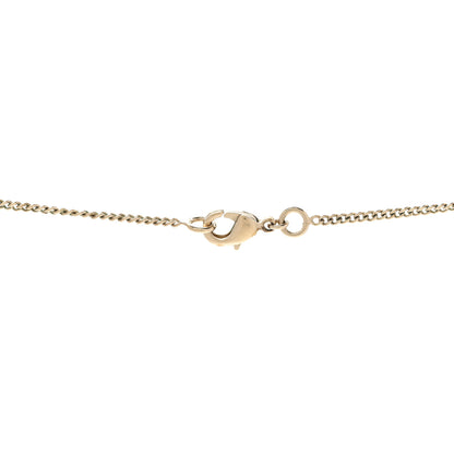 Chanel Crystal Pearl CC Pendant Necklace Gold 5 of 7