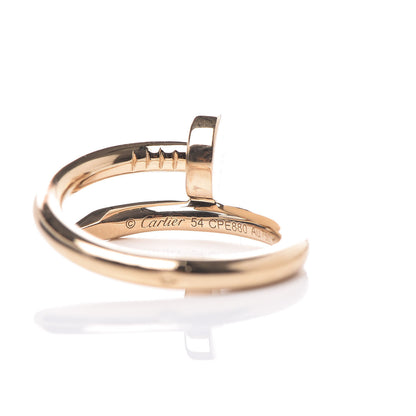 Cartier 18K Yellow Gold Juste Un Clou Ring 54 6.75 5 of 8