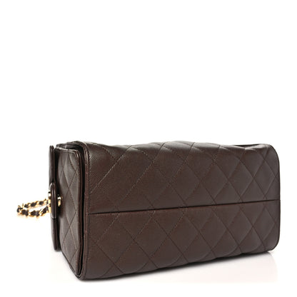 Chanel Caviar Quilted Small Chanel 25 Handbag Dark Brown 4 of 11