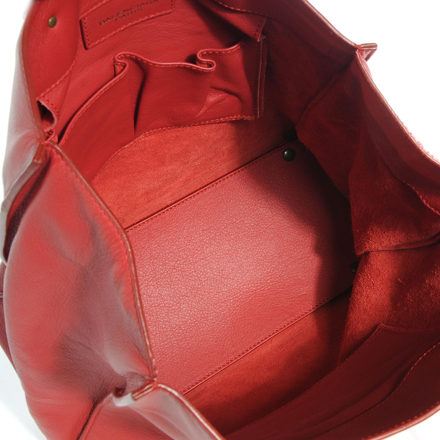 Balenciaga Veau Souple Papier A5 Tote Rouge 5 of 7
