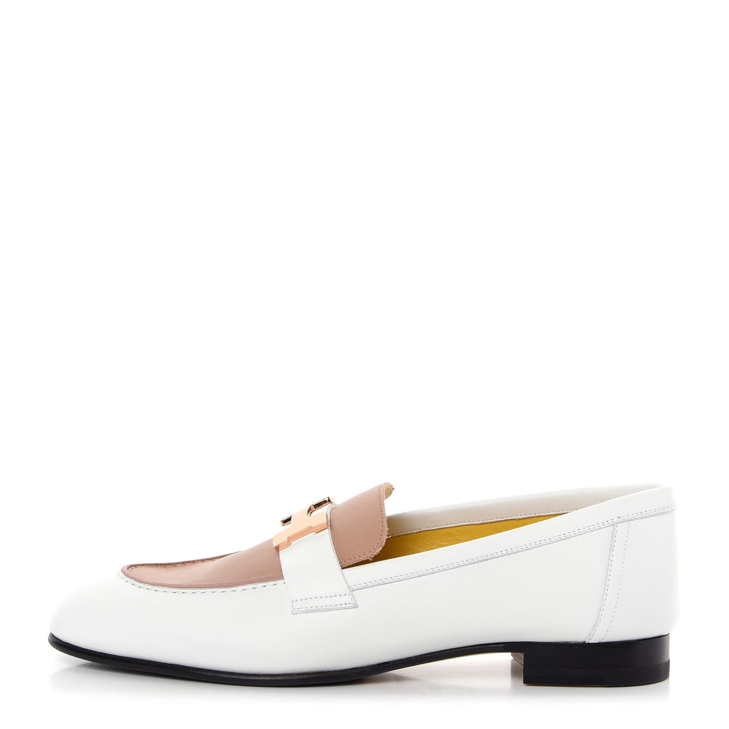 Calfskin Womens Paris Loafers 37.5 White Bois De Santal