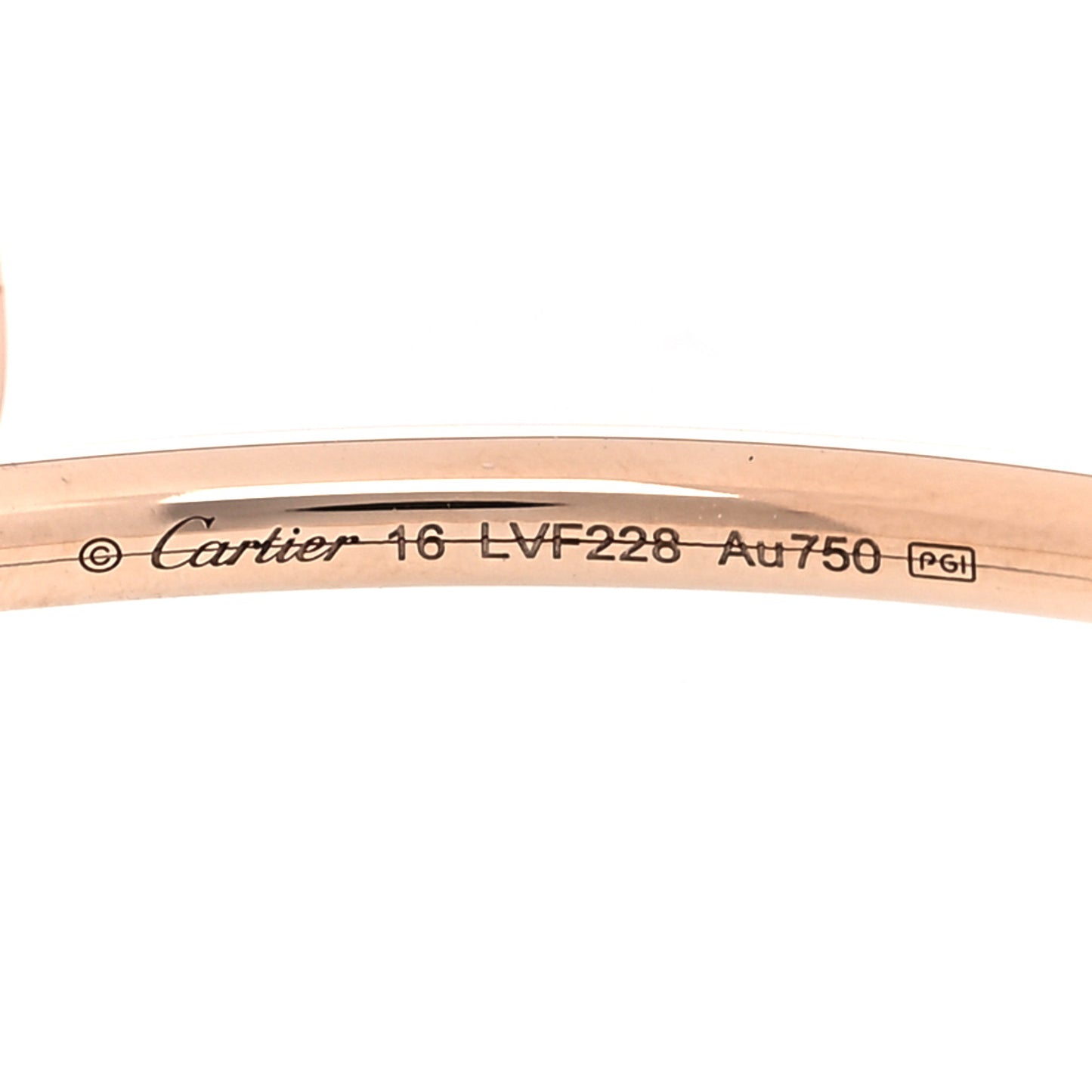 18K Pink Gold Small Juste Un Clou Bracelet 16