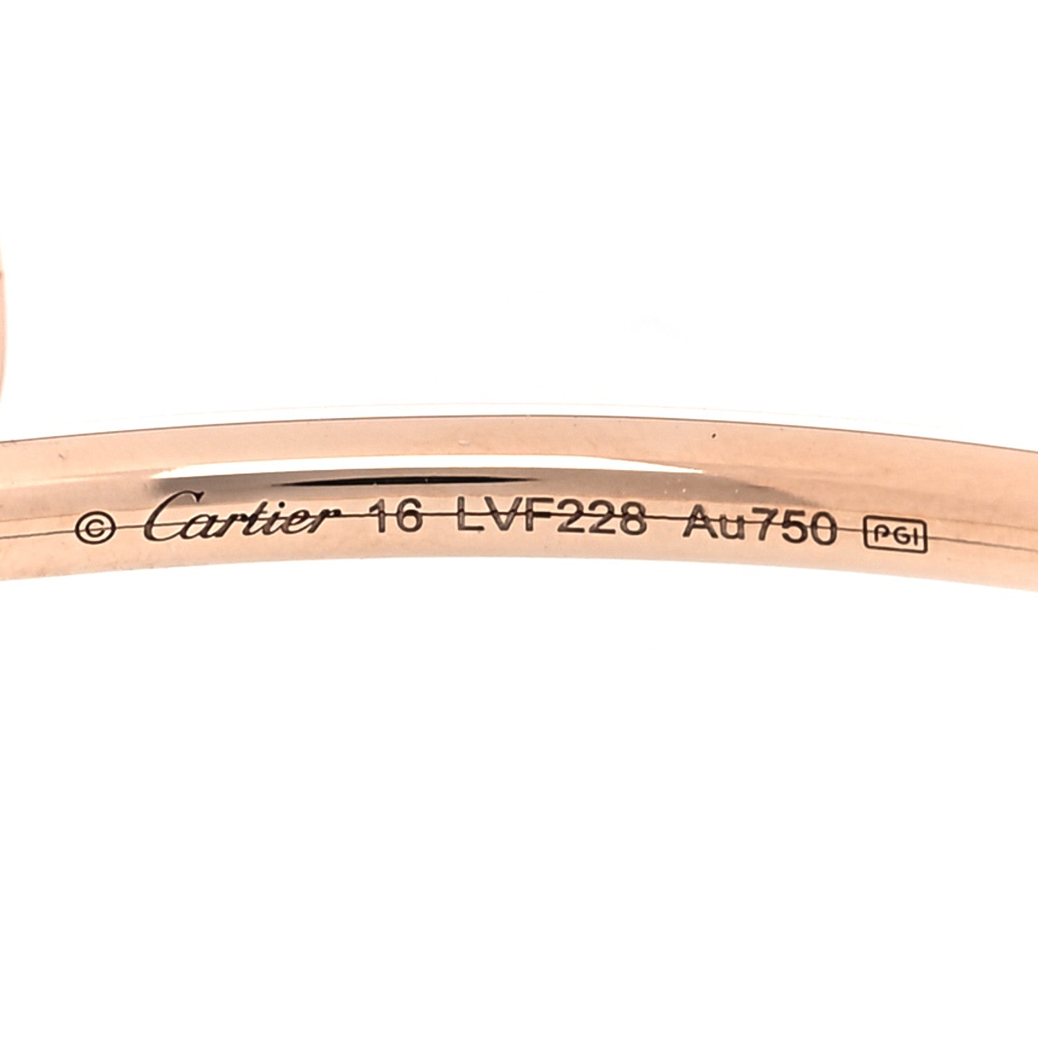 Cartier 18K Pink Gold Small Juste Un Clou Bracelet 16 3 of 6