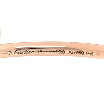 Cartier 18K Pink Gold Small Juste Un Clou Bracelet 16 3 of 6