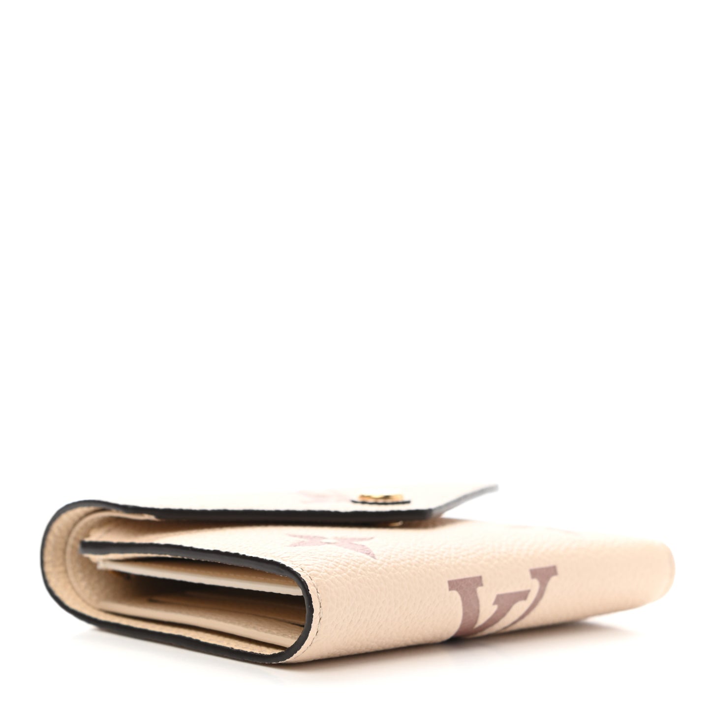 Empreinte Monogram Giant Victorine Wallet Creme Bois De Rose