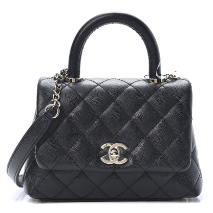 Chanel Caviar Quilted Extra Mini Coco Handle Flap Black 1 of 11
