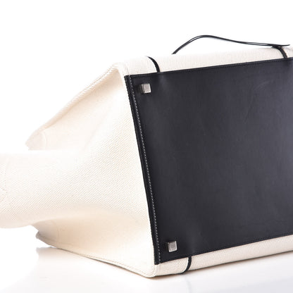 Celine Cotton Canvas Medium Phantom Luggage White 9 of 10