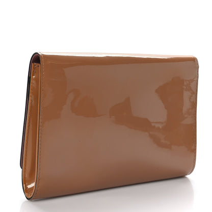 Louis Vuitton Patent Louise New Sobe Clutch Rose Velours 7 of 16