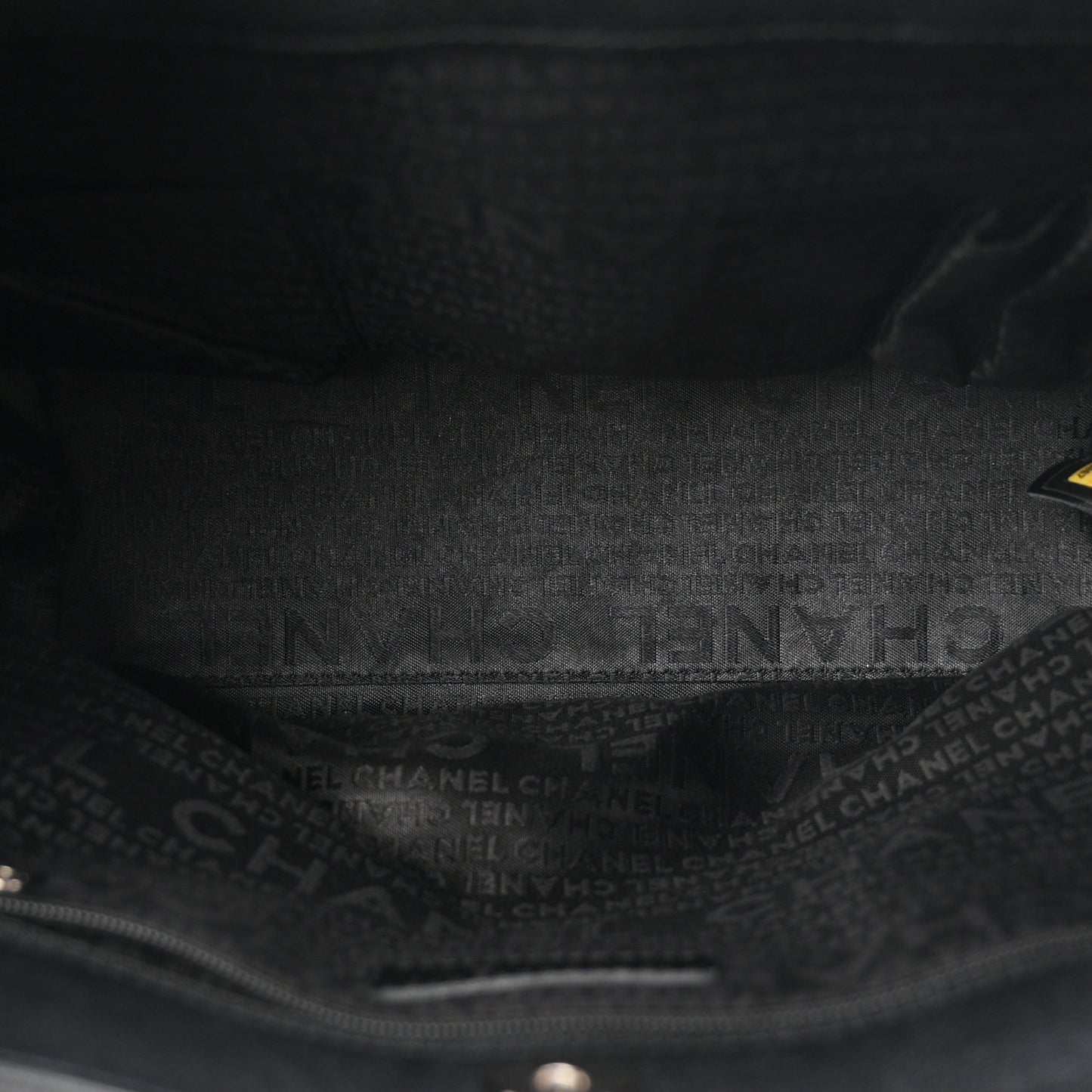 Caviar Square Stitched Tote Black
