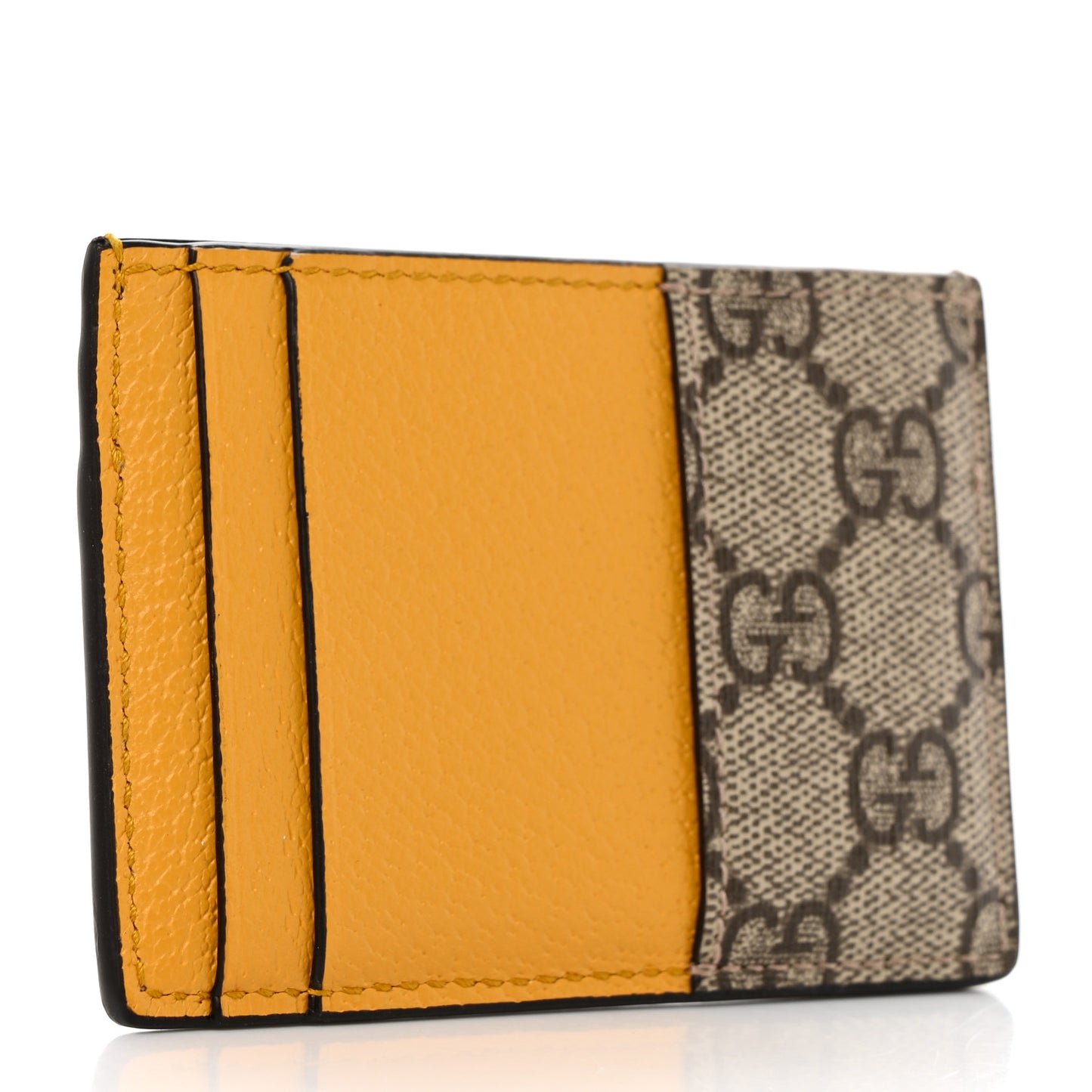 GG Supreme Monogram Neo Vintage Card Holder Beige Crop New Acero