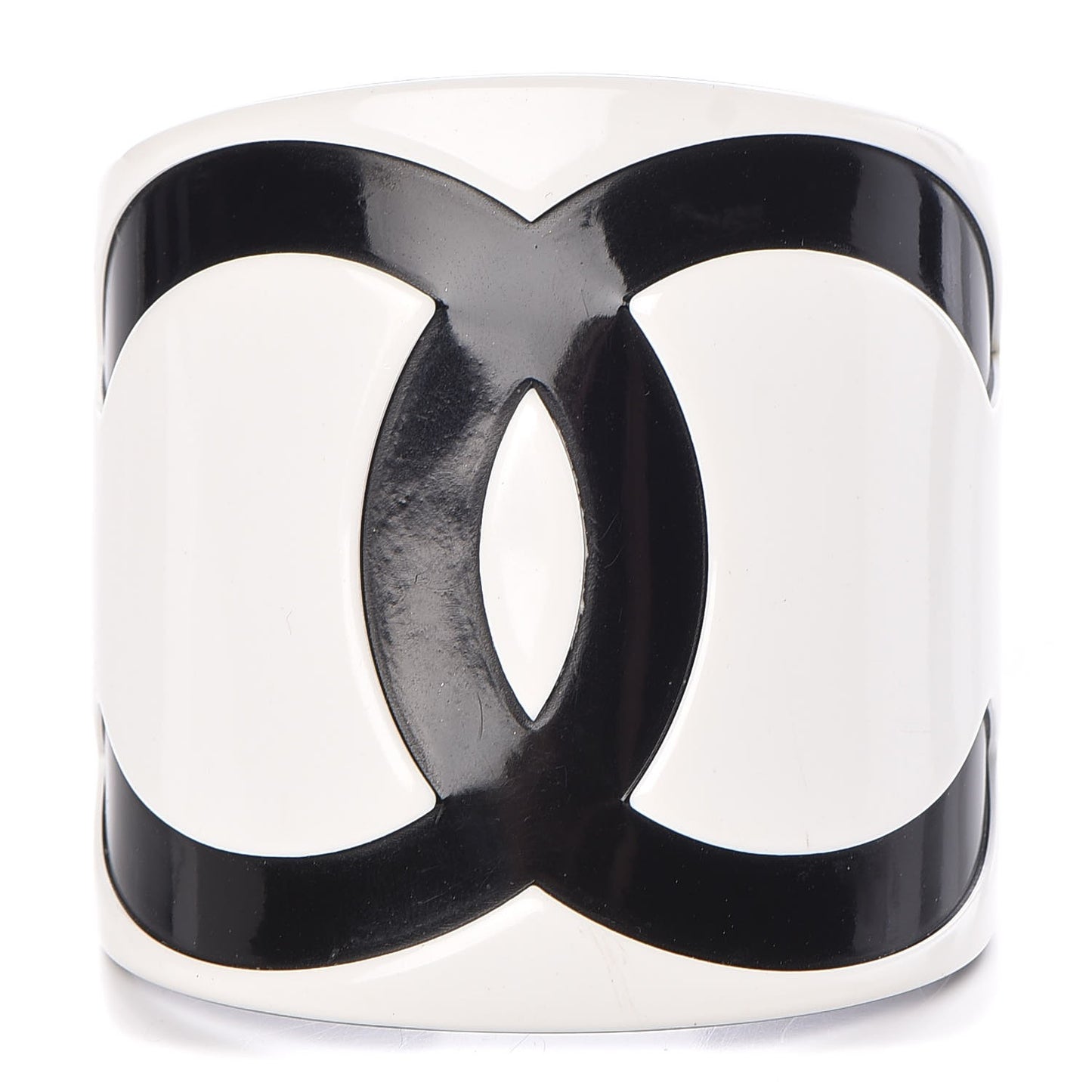 Resin CC Wide Cuff White Black