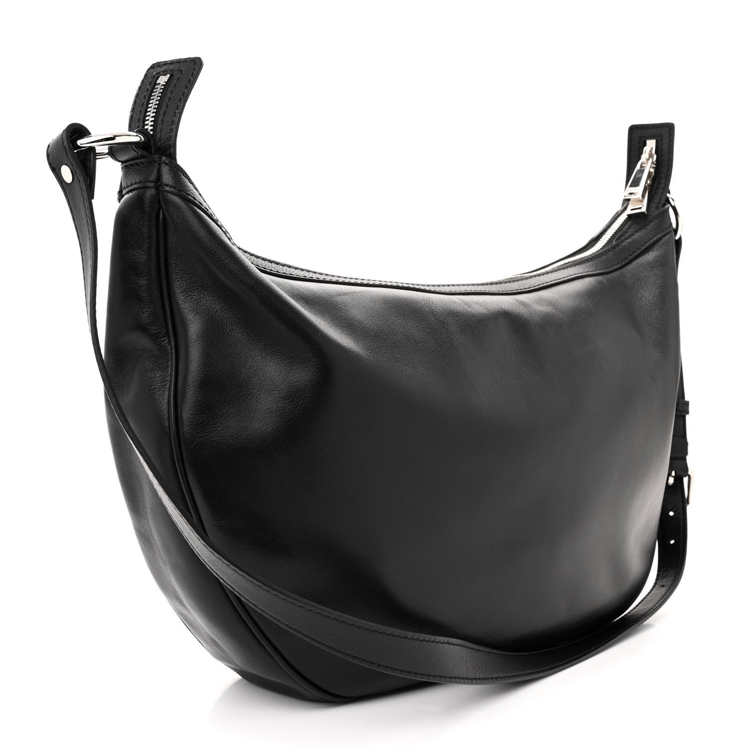 Versace Calfskin Medium Repeat Zip Hobo Black 3 of 12