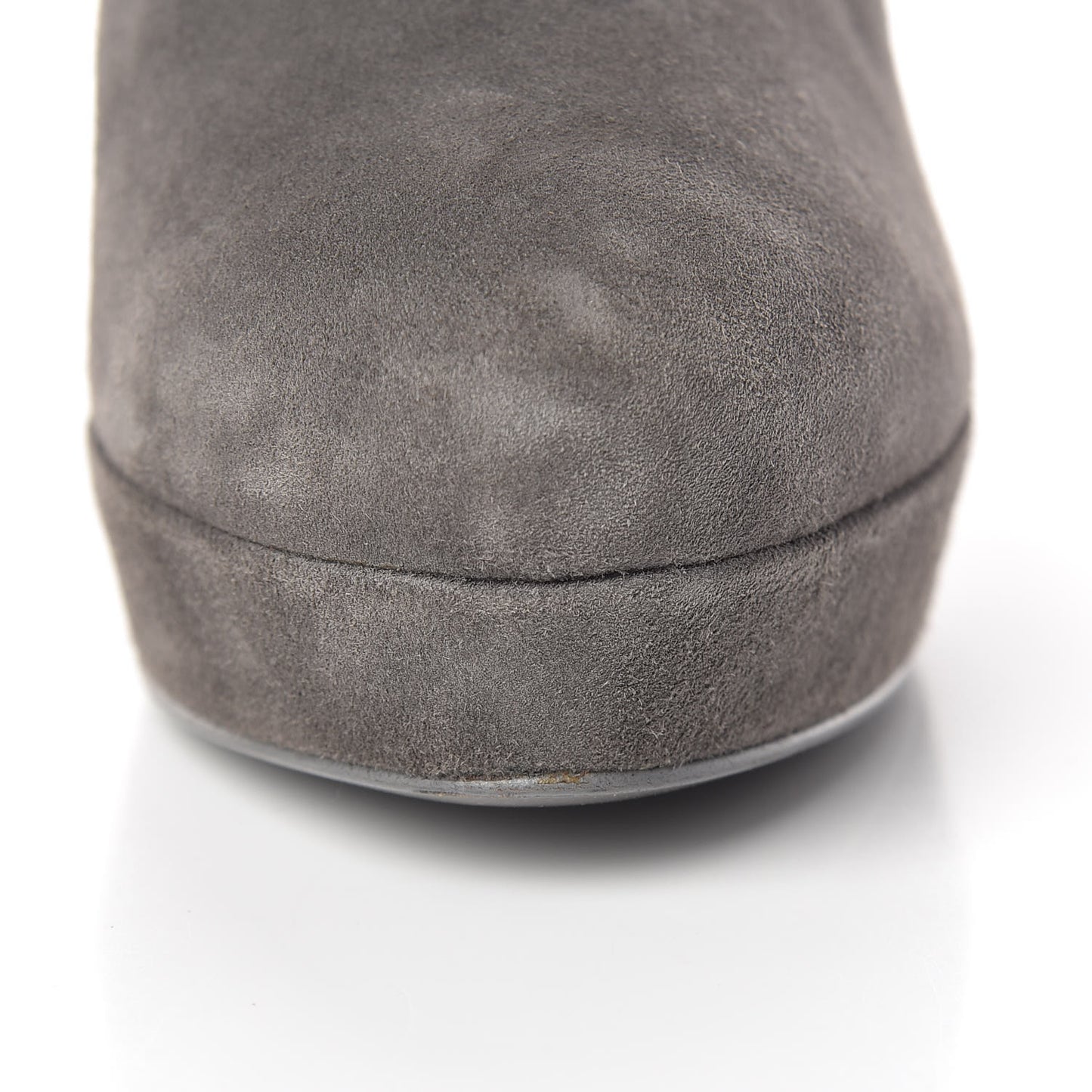Suede Knee High Boots 38.5 Grey