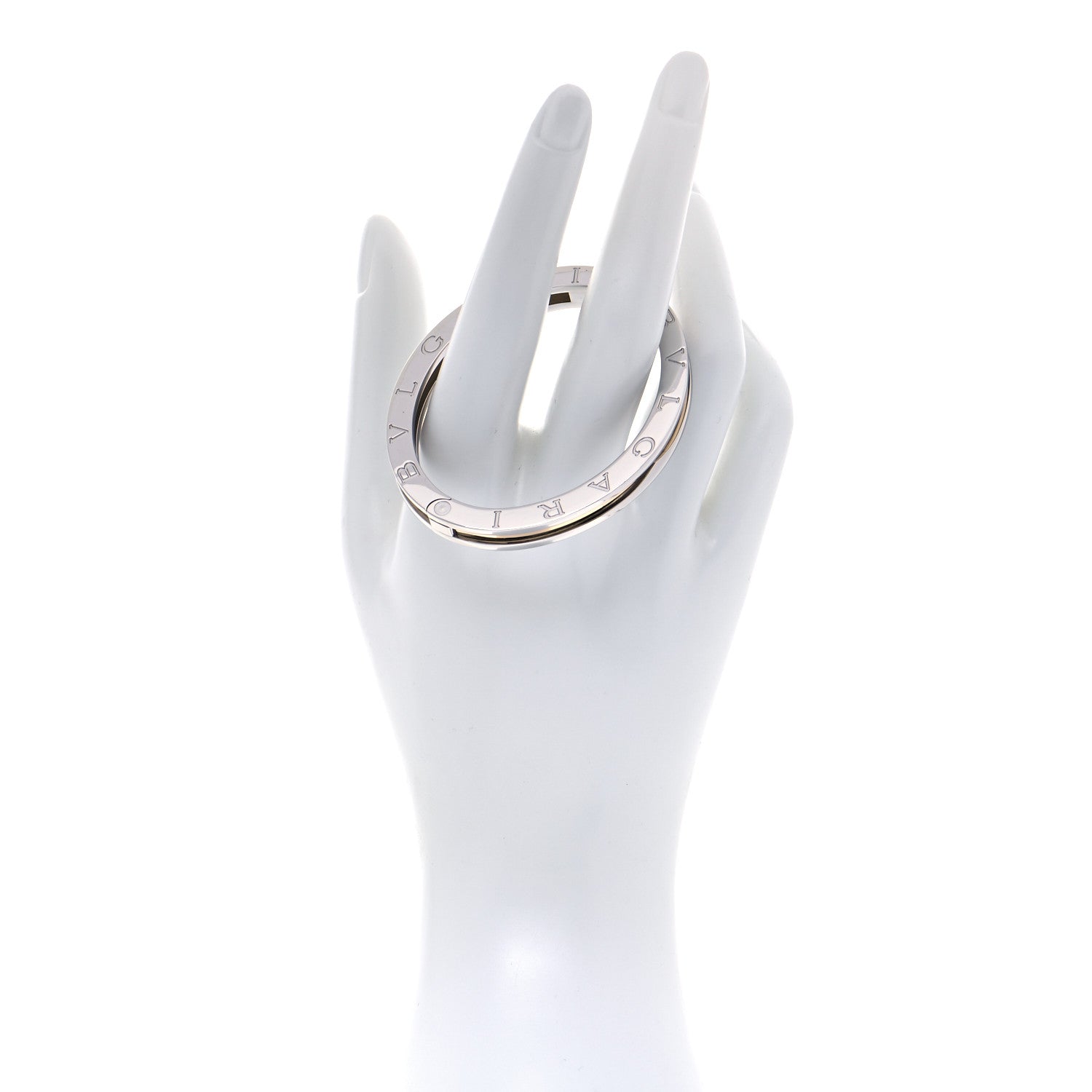 Bulgari 18K Yellow Gold Stainless Steel B.Zero1 Bangle Bracelet 2 of 9