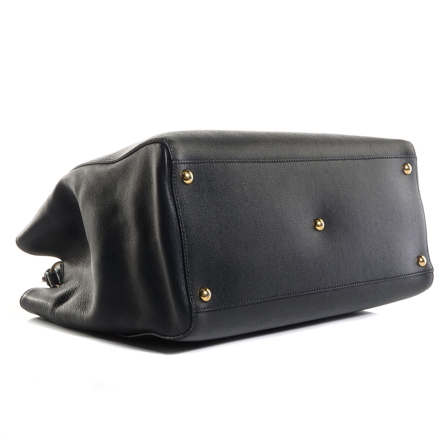 Fendi Vitello Elite Medium 2Jours Tote Black 4 of 9