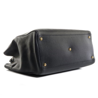 Fendi Vitello Elite Medium 2Jours Tote Black 4 of 9