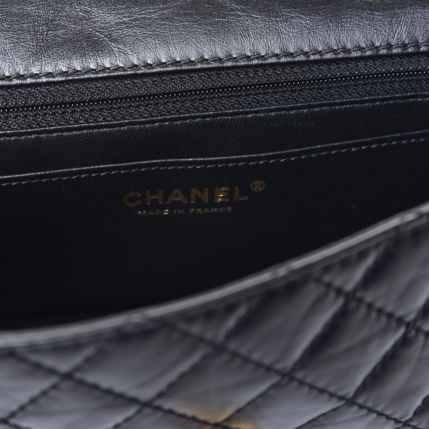 Chanel Aged Calfskin Quilted 2.55 Reissue Mini Flap Black 6 of 10
