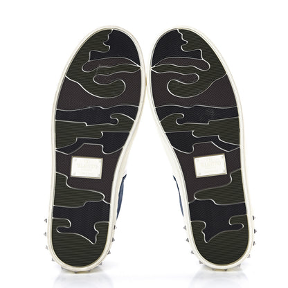 Valentino Garavani Suede Mens Flycrew Sneakers 39 Navy 5 of 8