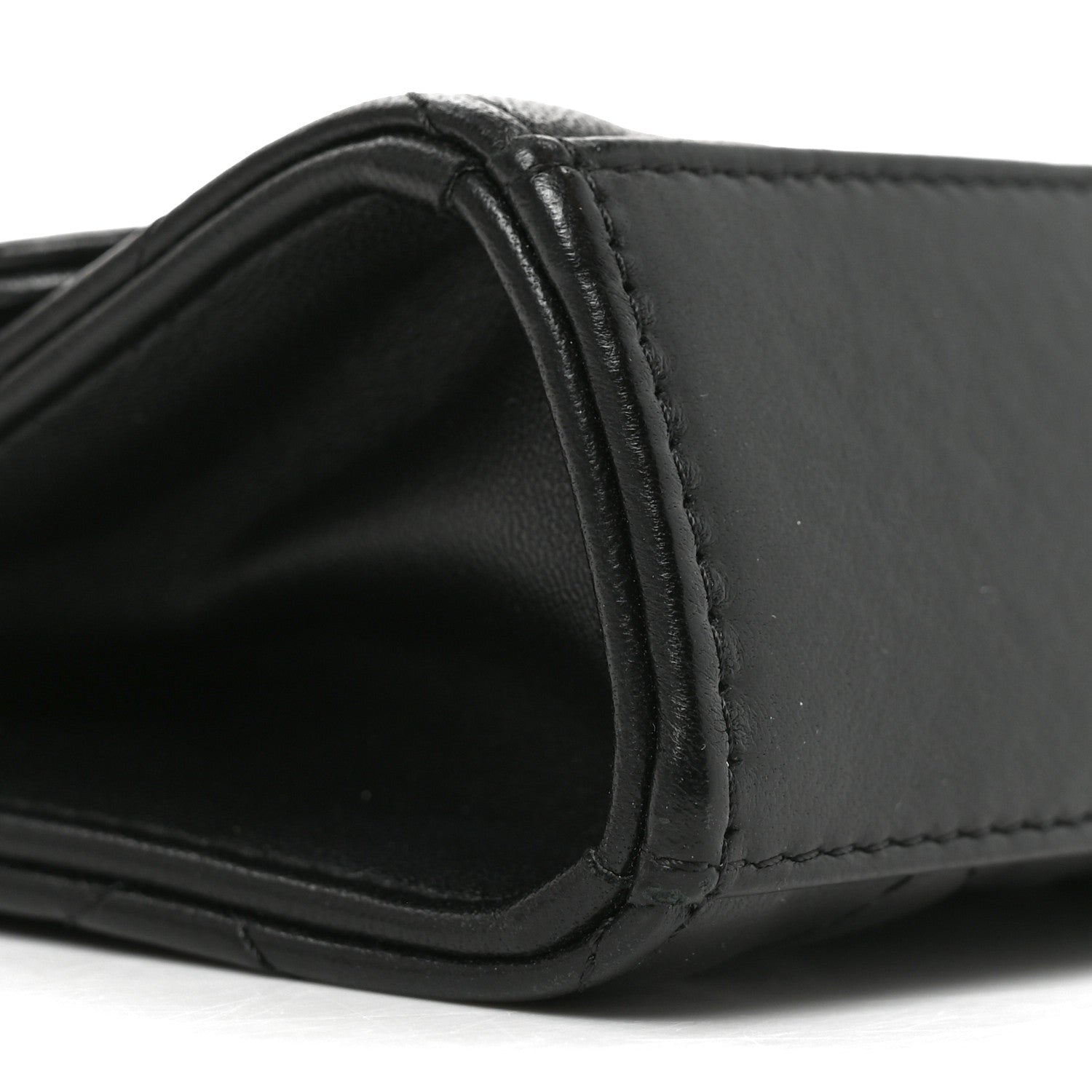 Chanel Lambskin Quilted Mini Trendy CC Chain Wallet Black 9 of 10