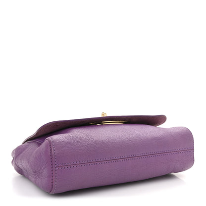 Mulberry Small Classic Grain Calfskin Small Lily Flap Heather 4 of 12
