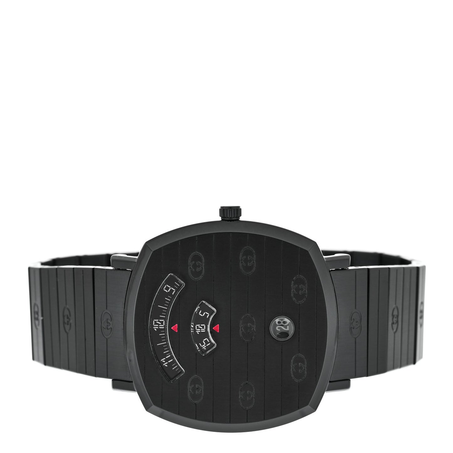 PVD Stainless Steel 38mm Grip Quartz Watch Black