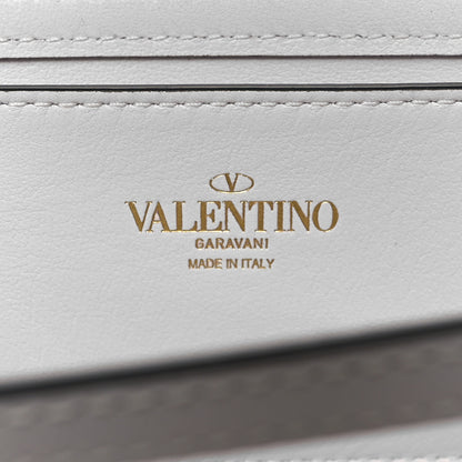 Valentino Garavani PVC Nappa Vlogo Loco Shoulder Bag Trasparente Optic White 6 of 9
