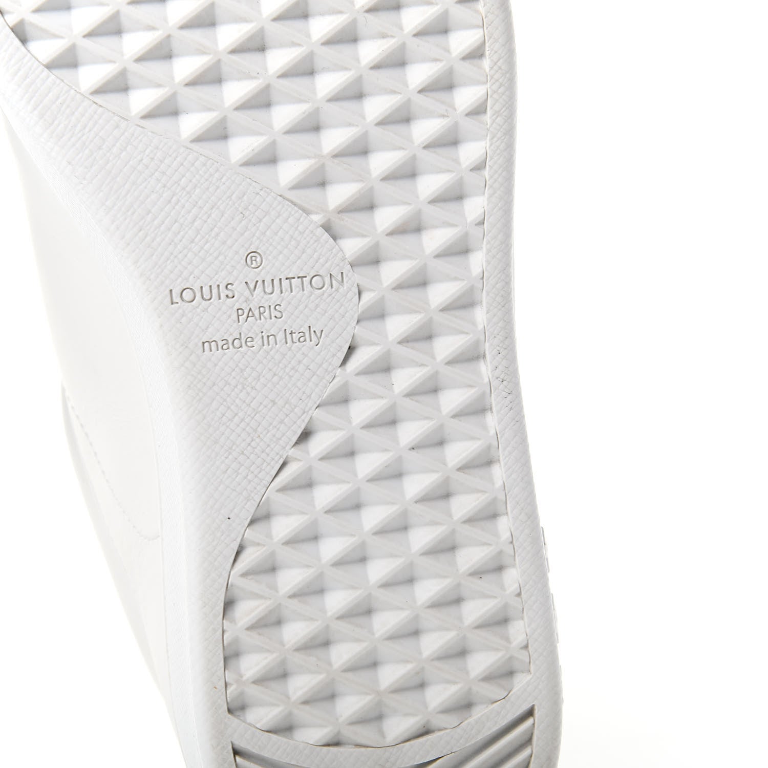 Louis Vuitton Mens Calfskin Monogram Luxembourg Sneakers 7.5 White 10 of 12