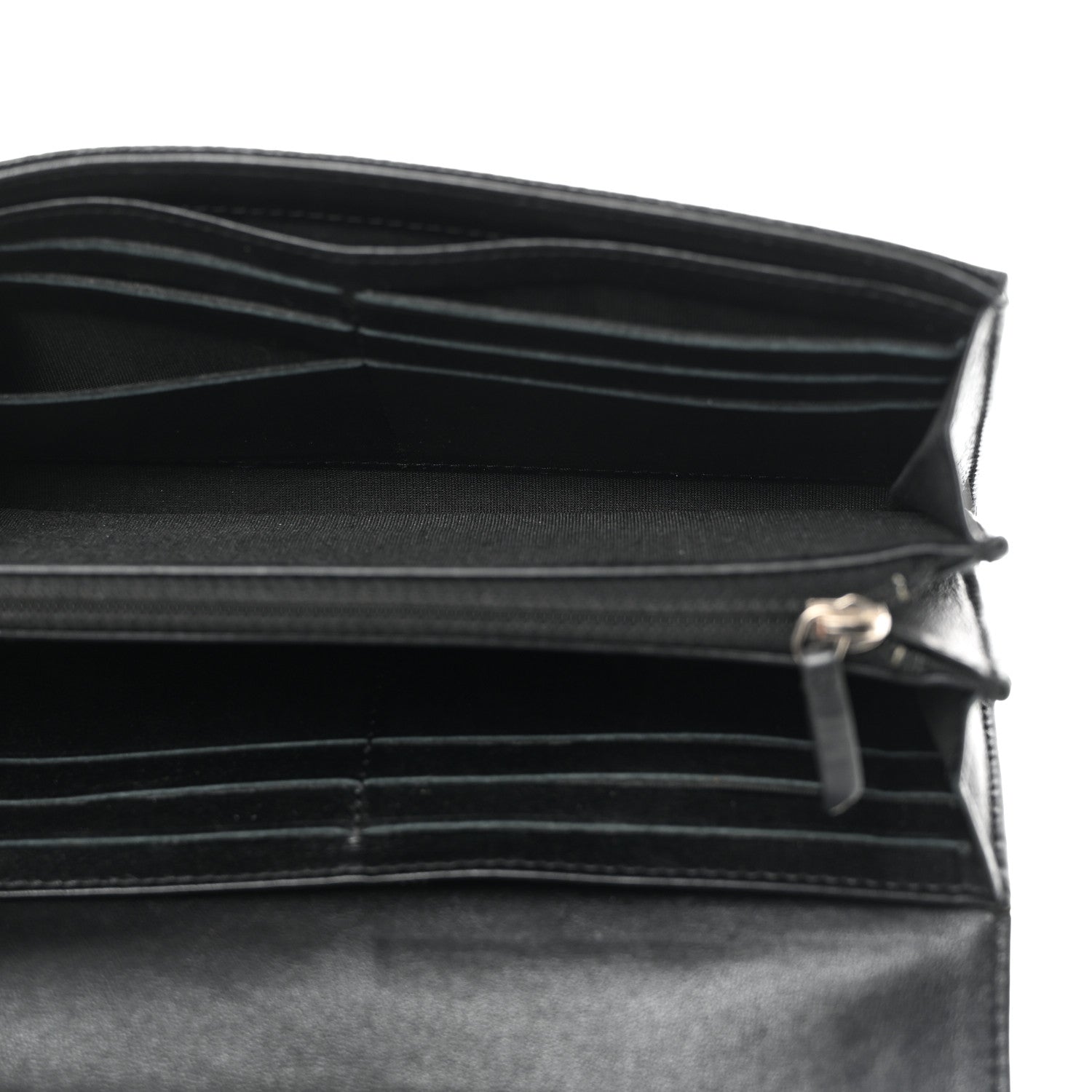Chanel Caviar Timeless CC Large Gusset Flap Wallet Black 5 of 8