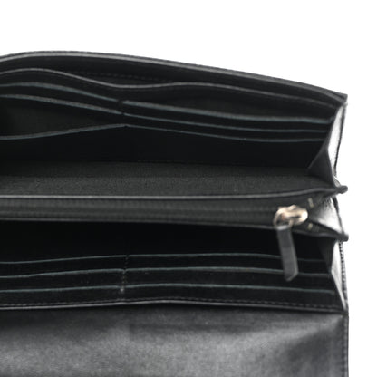 Chanel Caviar Timeless CC Large Gusset Flap Wallet Black 5 of 8