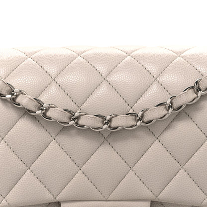 Chanel Caviar Quilted Medium Double Flap Ivory 8 of 10