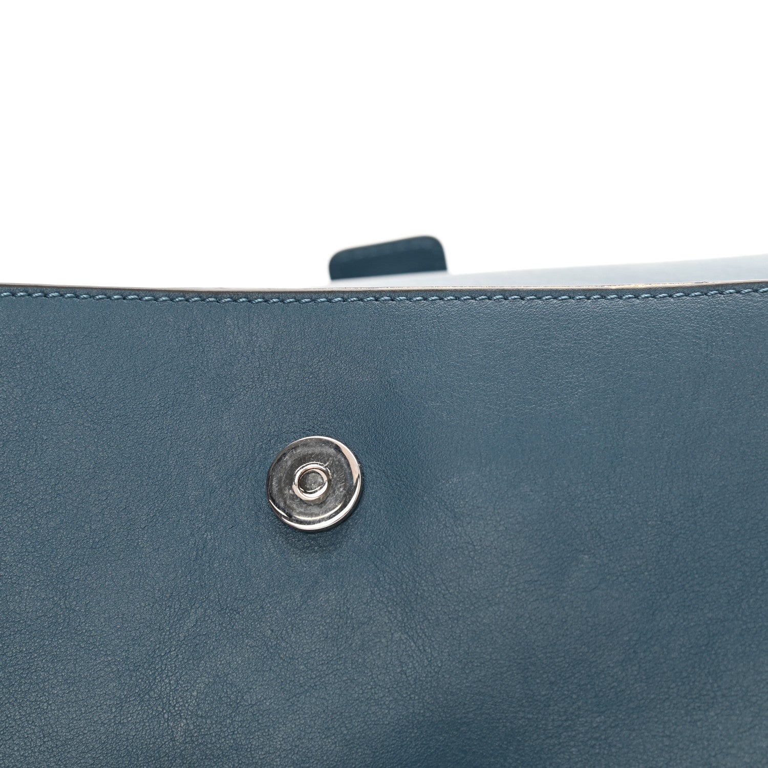 Chloe Suede Calfskin Small Faye Shoulder Bag Majolica Blue 12 of 16