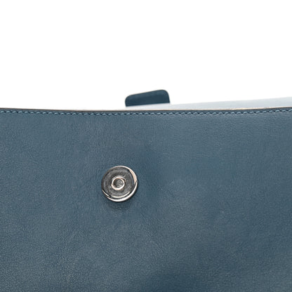 Chloe Suede Calfskin Small Faye Shoulder Bag Majolica Blue 12 of 16