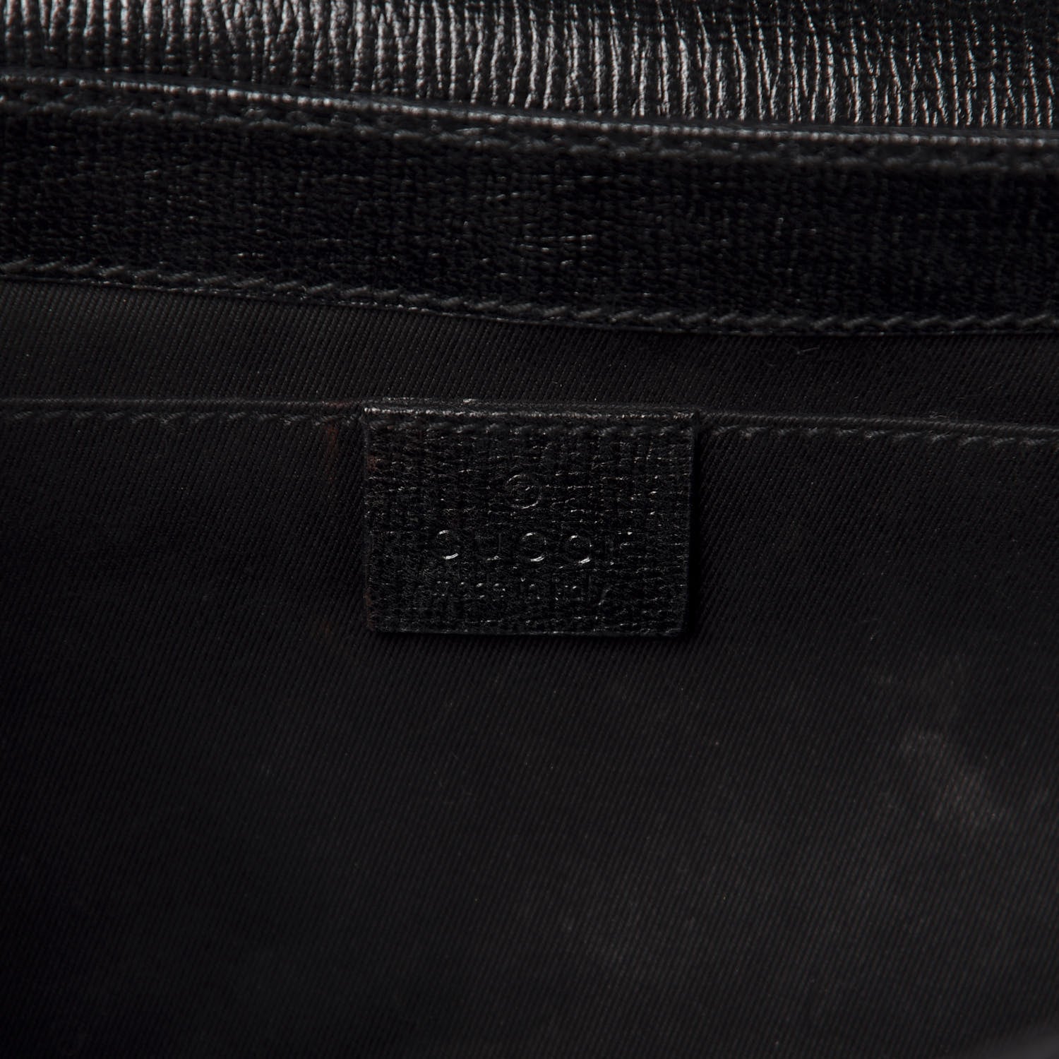 Gucci Textured Calfskin Horsebit Clutch Black 8 of 10