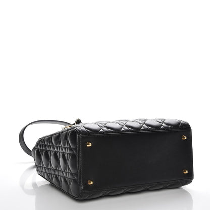Christian Dior Lambskin Cannage Medium Lady Dior Black 5 of 8