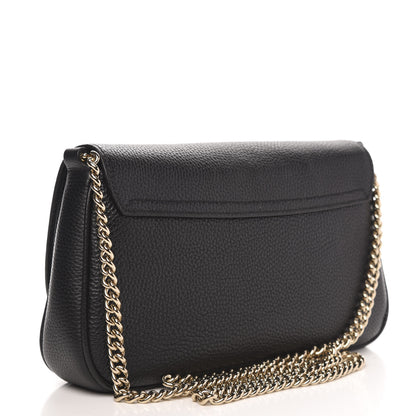 Gucci Pebbled Calfskin Medium Soho Flap Crossbody Black 3 of 10