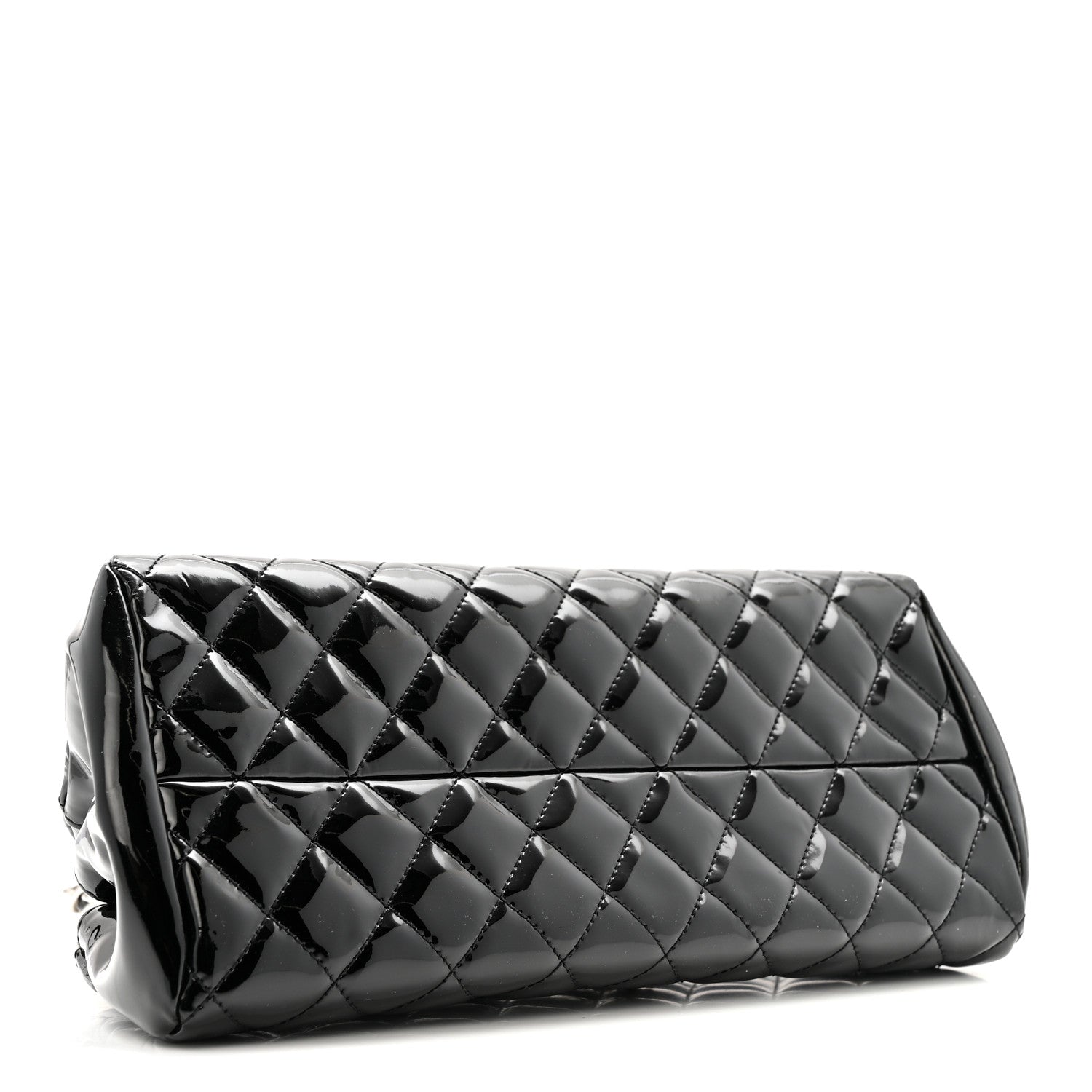 Chanel Patent Quilted Small Just Mademoiselle Bowling Bag Black 4 of 14