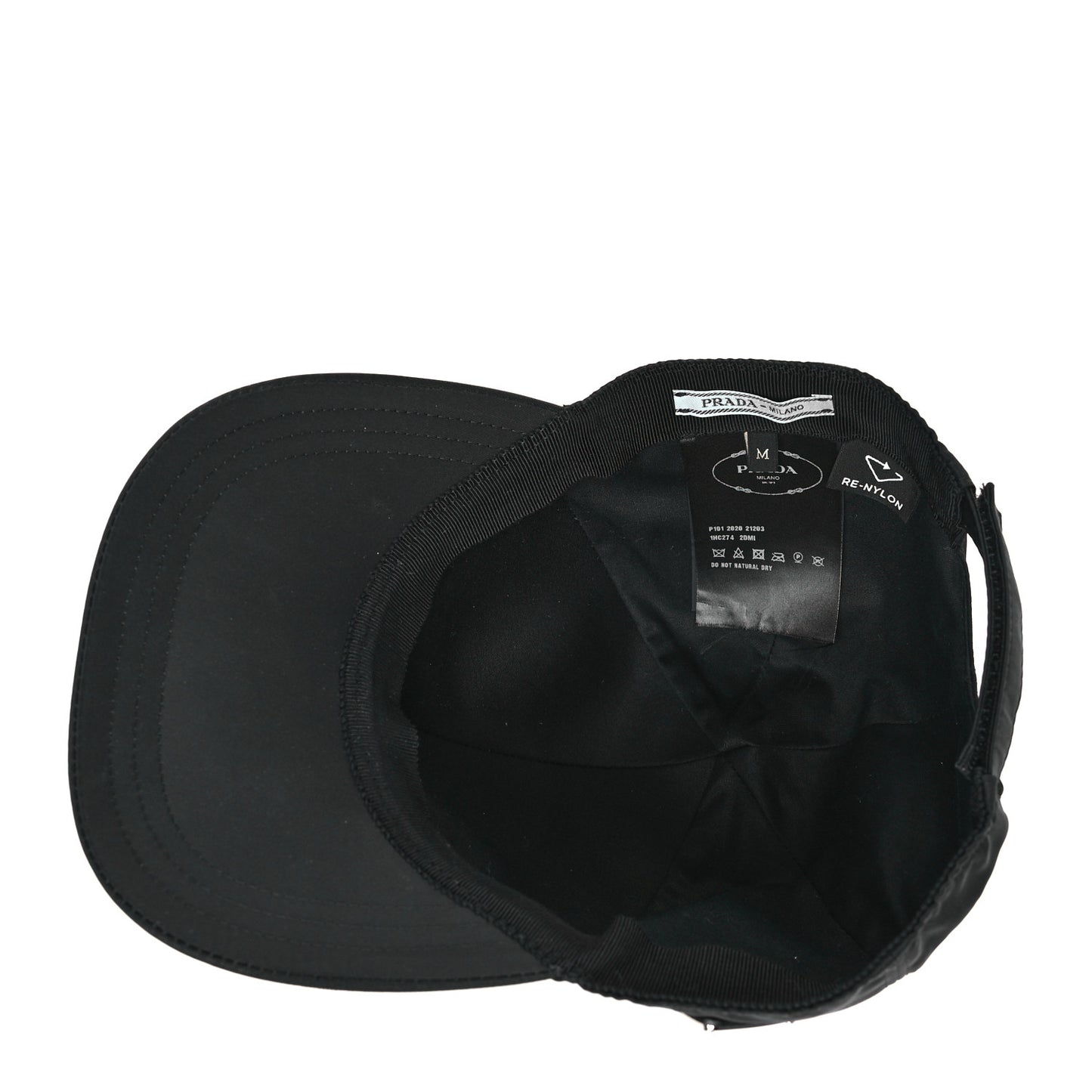 Re-Nylon Womens Baseball Cap M Black