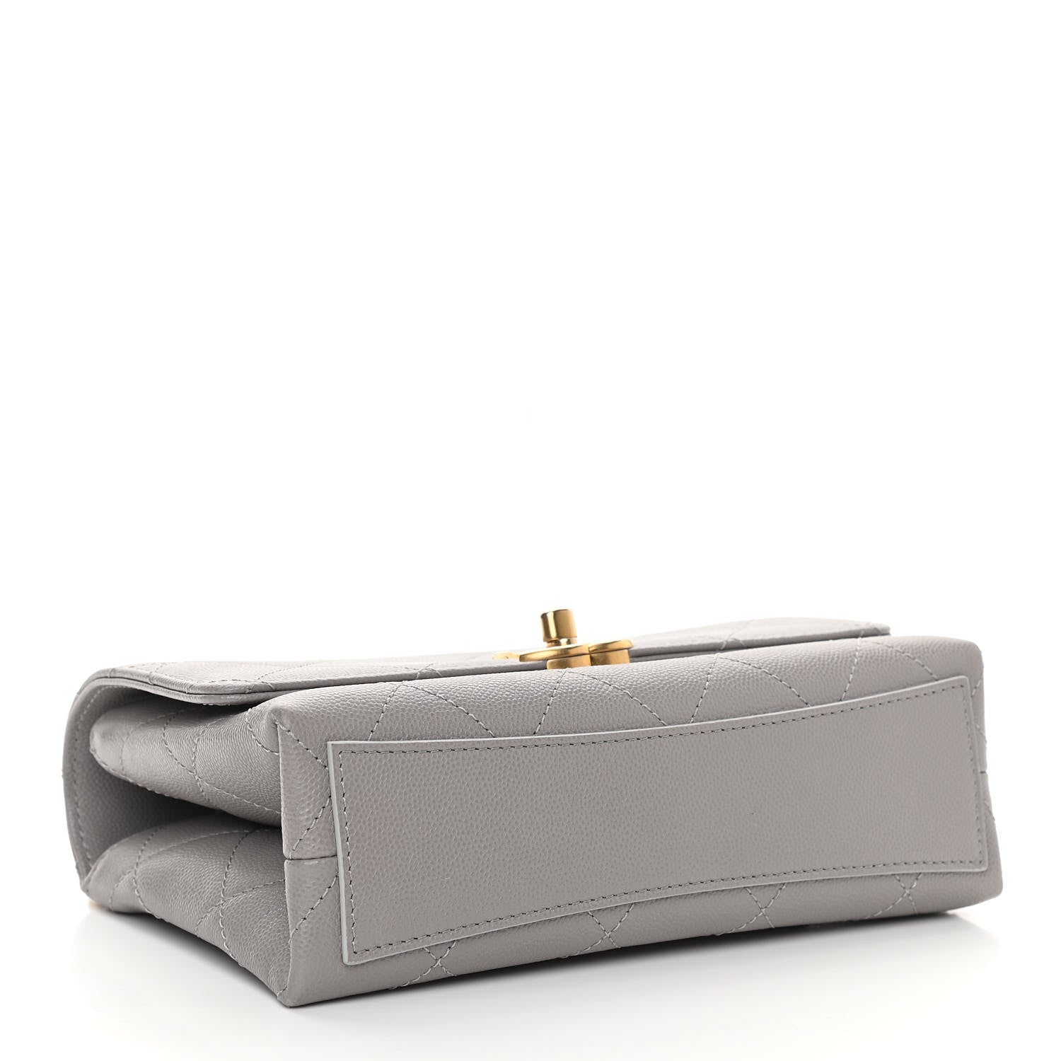 Chanel Caviar Quilted Mini Bracelet On Chain Flap Grey 4 of 11