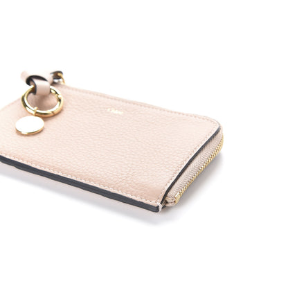Chloe Calfskin Alphabet Purse Wallet Cement Pink 6 of 7