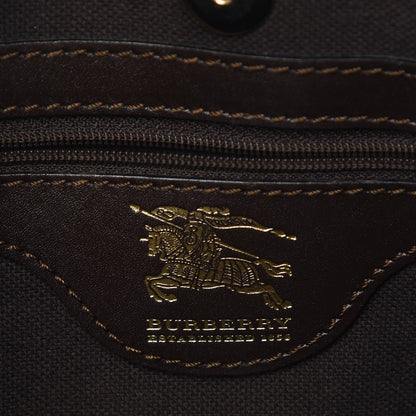 Burberry Haymarket Check Small Onslow Tote Chocolate 6 of 8