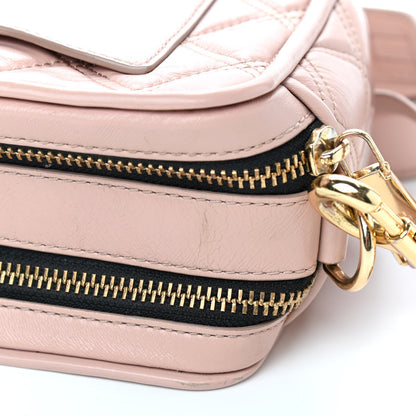 Marc Jacobs Natural Grain Calfskin Quilted The Softshot 21 Bag Blush 12 of 15