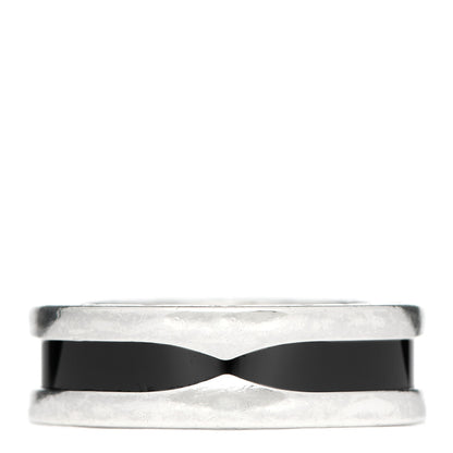 Bulgari Sterling Silver Ceramic Save The Children One-Band Ring 53 6.25 1 of 6